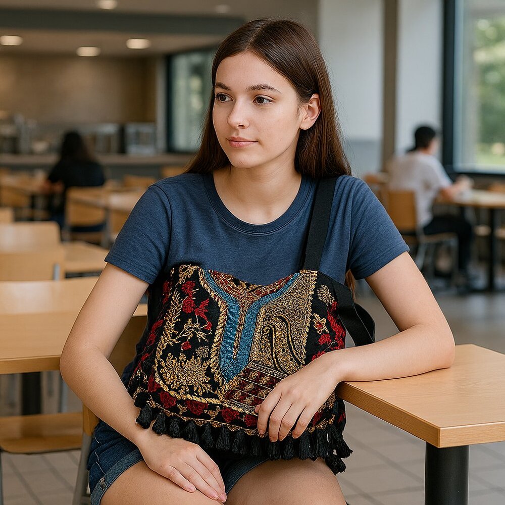 Multicolor Bohemian Patchwork Tote Bag - image 7